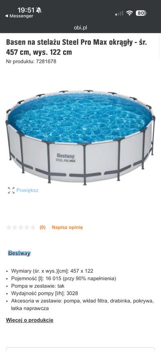 Basen Bestway Steel Pro Max 457 cm