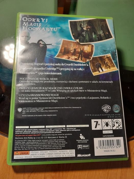 Harry Potter Zakon Feniksa Pl.Stan idealny.X box 360