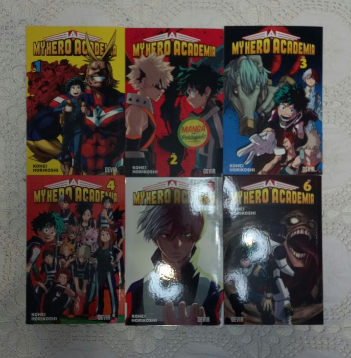 Mangá "My Hero Academia" volumes 1-18