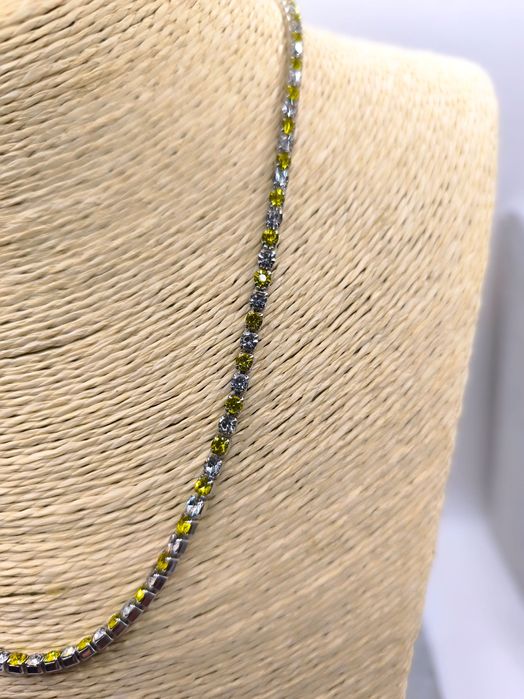 Colar Riviera 3mm em Aço Inoxidável – Banho Ouro 18k