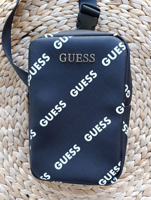 Guess saszetka, listonoszka, crossbody, czarna, nowa