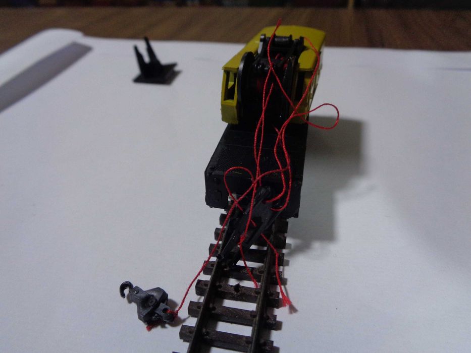 1:160 ROCO Vagão grua para BRICOLAR com falhas de peças
