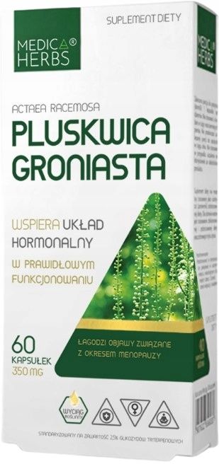 medica herbs pluskwica groniasta 60 kapsułek menopauza układ hormonalny