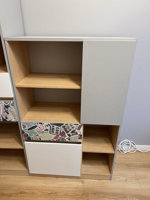 Zestaw szafa i komody Black Red White