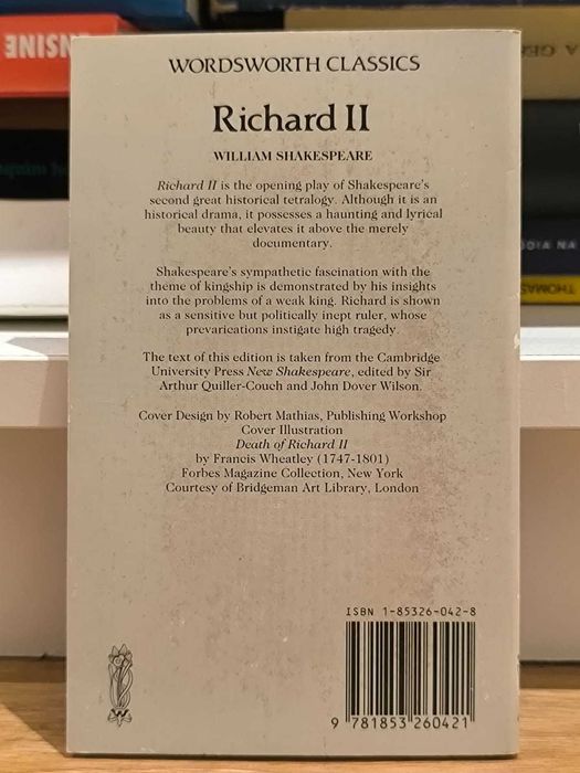 Livro "King Richard II (Wordsworth Classics)" de William Shakespeare