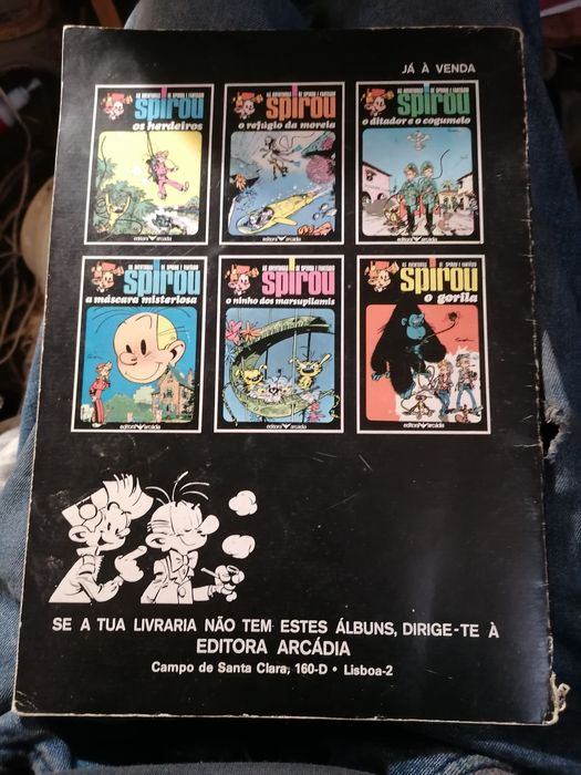 BD Spirou: O Dinossauro Congelado - Ed. Arcádia (1977) RARO