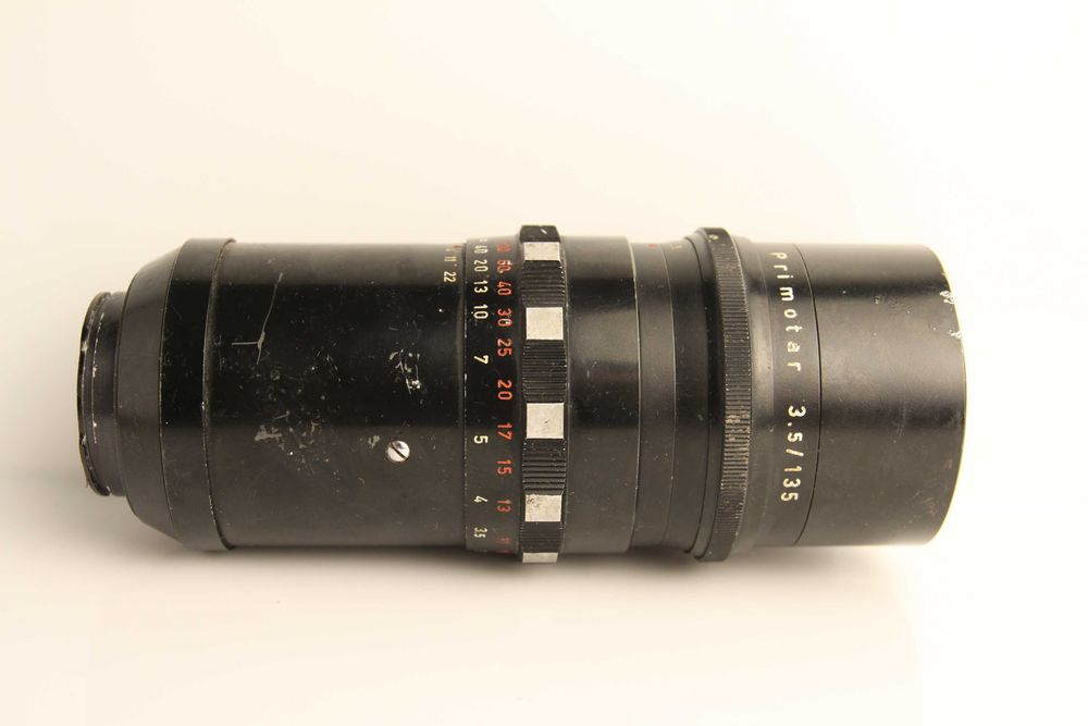 Mayer Optic Gorlitz Primotar 135mm F3,5 Exa jak Trioplan Soap bubble bokeh, przysłona wielolistkowa