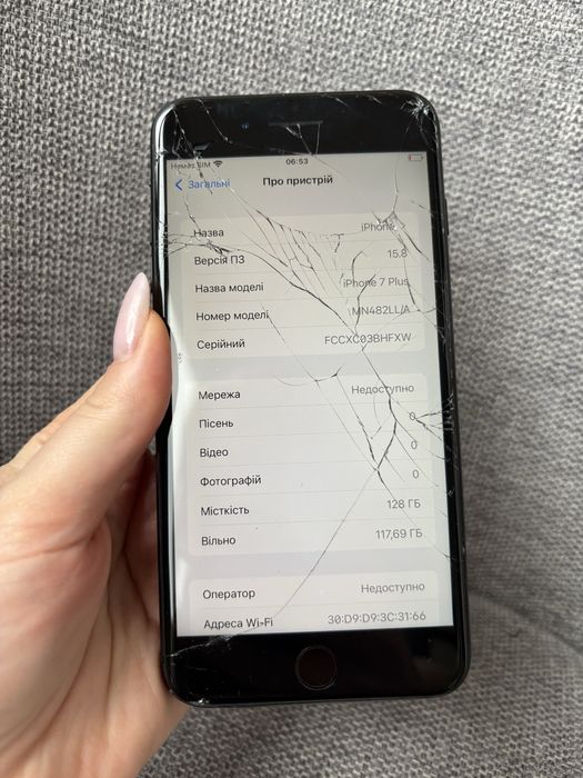 Телнфон Iphone 7+ plus неверлок