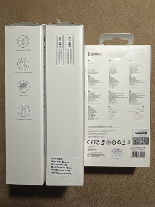 Повербанк Baseus Bipow Digital Display 15W 20000mAh чорний