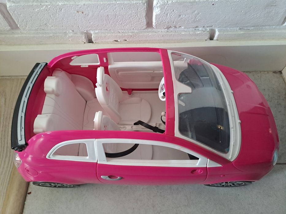 Samochód Barbie Mattel Fiat 500 Cabrio