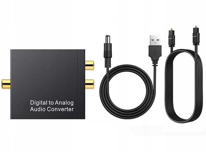 Optyczny Konwerter Coaxial Toslink RCA 2x CINCH 66