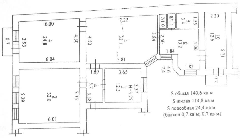 4+-rooms apartment apartment by the address st. Kulikovo pole pl Oktyabrskoy revolyutsii pl (area 141 m²) - Atlanta.ua - photo 15