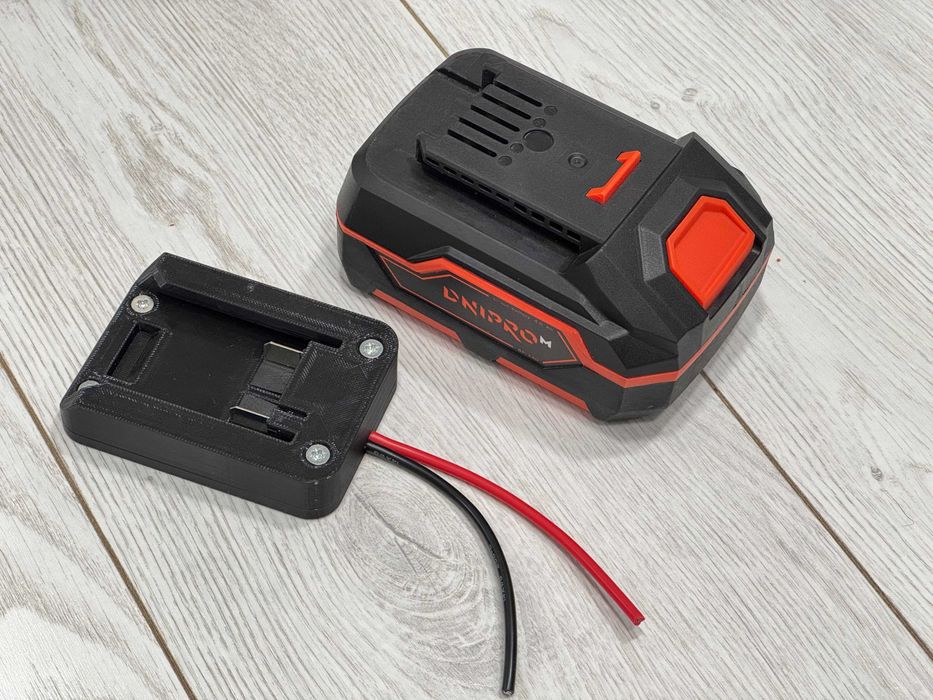 Адаптер для акумулятора Dnipro m 20v 3д друк