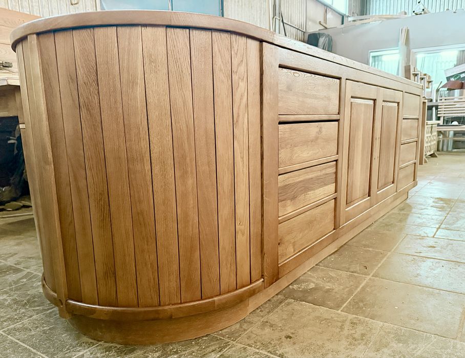 Okazyjnie! 3metrowa komoda dębowa dwustrona