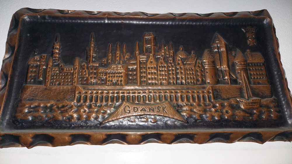 Obraz mosiezny Gdańsk Stare Miasto