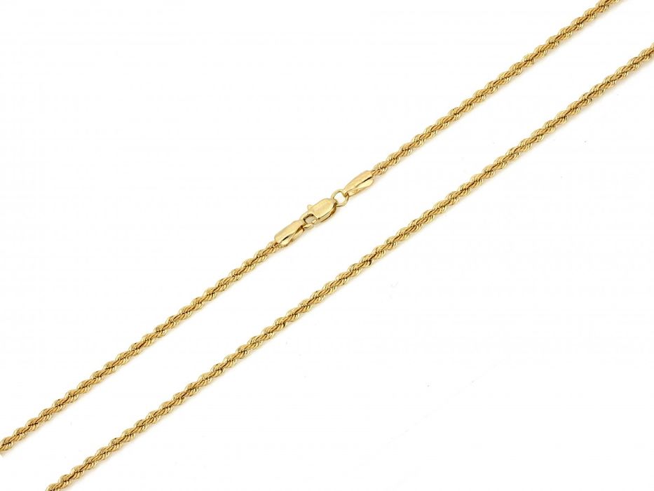 Złoty łańcuszek o splocie korda PR 585