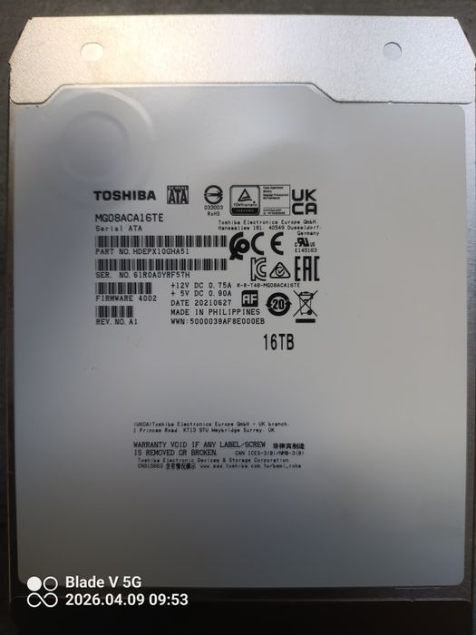 Dysk serwerowy Toshiba