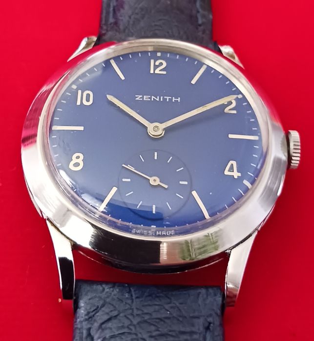 Zenith 35mm odnowiona tarcza i koperta. Zegarek jak nowy.