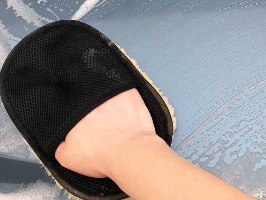 Rękawica do mycia samochodu detailing mikrofibra soft 2szt