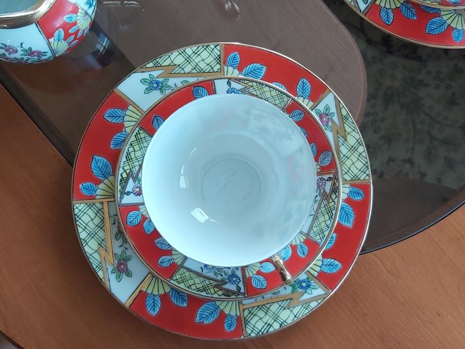 Serwis do herbaty, japońska cienka porcelana