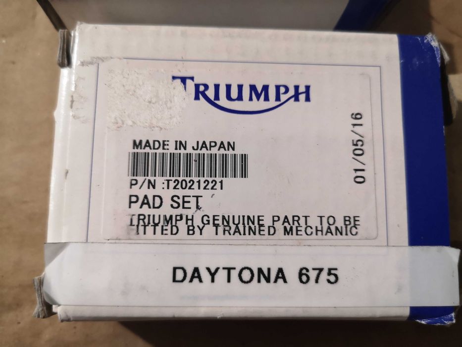 Nowe klocki hamulcowe 2016 Triumph street triple R/daytona 675 komplet