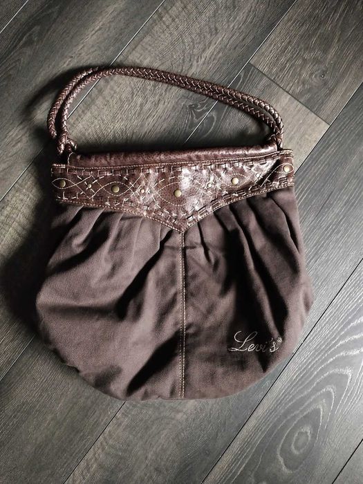 Torebka torba Levi's ciemny brąz - jak nowa