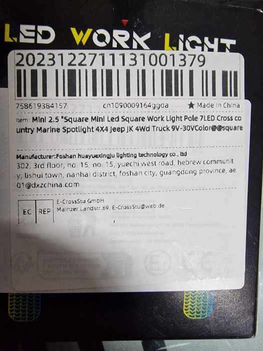 Led para reboque, marcha trás 12 ou 24 v