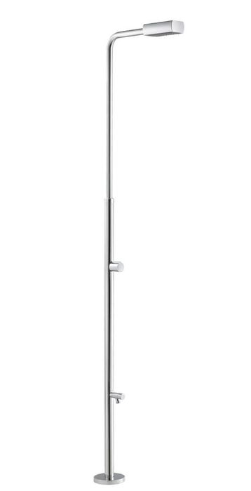 Chuveiro com lava pés, em aço inoxidável (Astrapool)