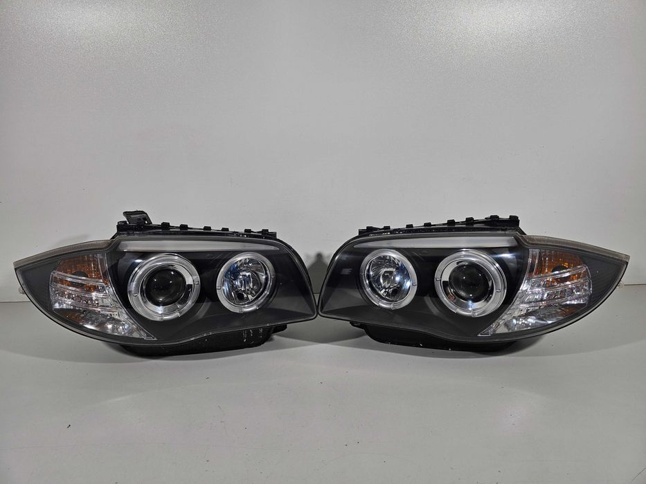 Bmw E87 Lampy Przód Przednie Ringi LED Komplet Lewa + Prawa Europa