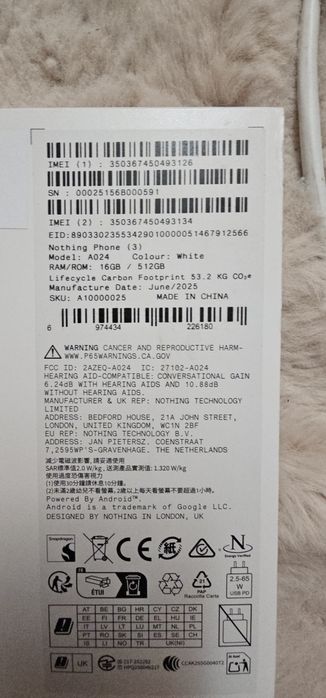 Nothing 3, 16/512gb