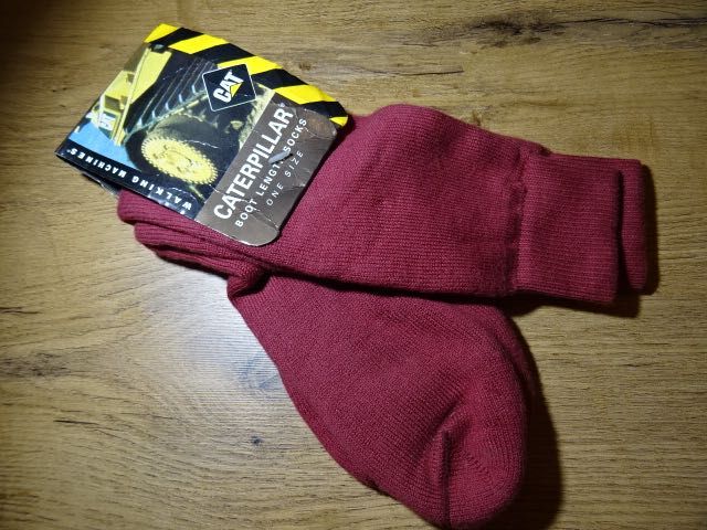 Caterpillar cieple skarpety bordo nowe 39-42
