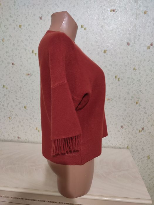 Продам теплую кофту свитер с коротким рукавом женская р М