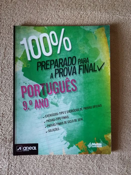 Livro auxiliar Português 9º ano - 100% preparar para a prova final