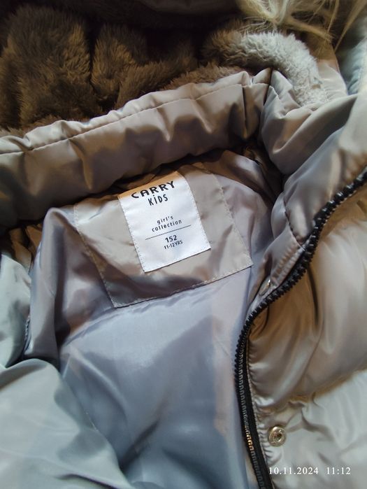 Kurtka zimowa dziewczęca rozmiar 152