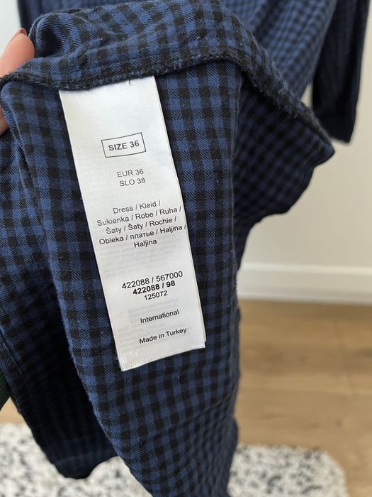 Sukienka/długa koszula Orsay kratka rozmiar 36