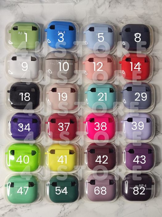 Чехол силиконовый на Airpods 4 с карабином чохол Силіконовий карабіном