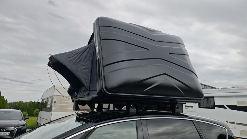 Namiot dachowy jak  fold wyprzedaż%  abs twarda obudowa 160cmx 210cm