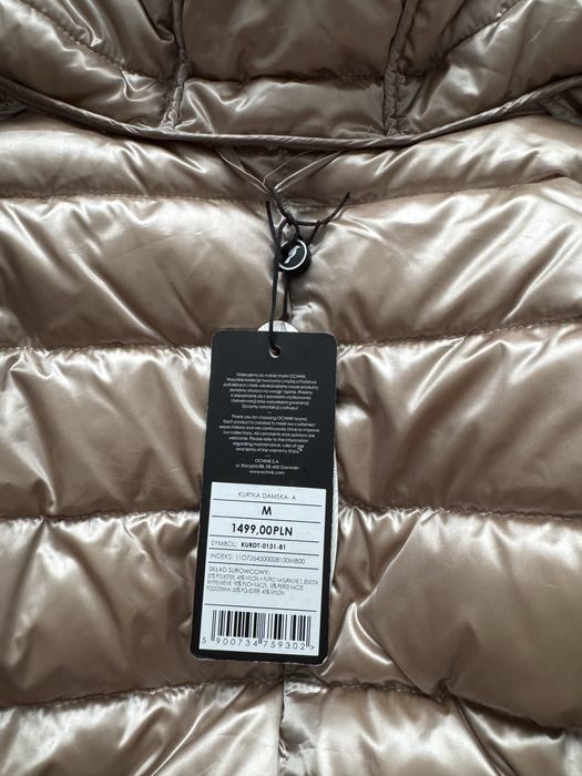 Kurtka puchowa ochnik puchni pierze pikowana