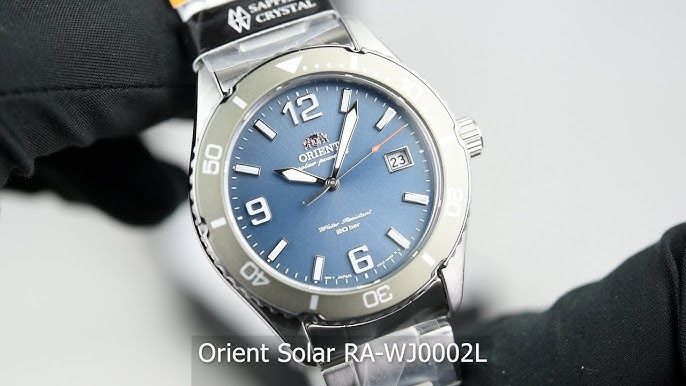 Orient Kamasu SOLAR RA-WJ0002L (39.9 mm) 200 m. WR, safira
