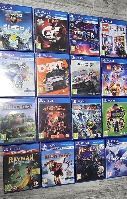 Pakiet 16 gier na PS 4