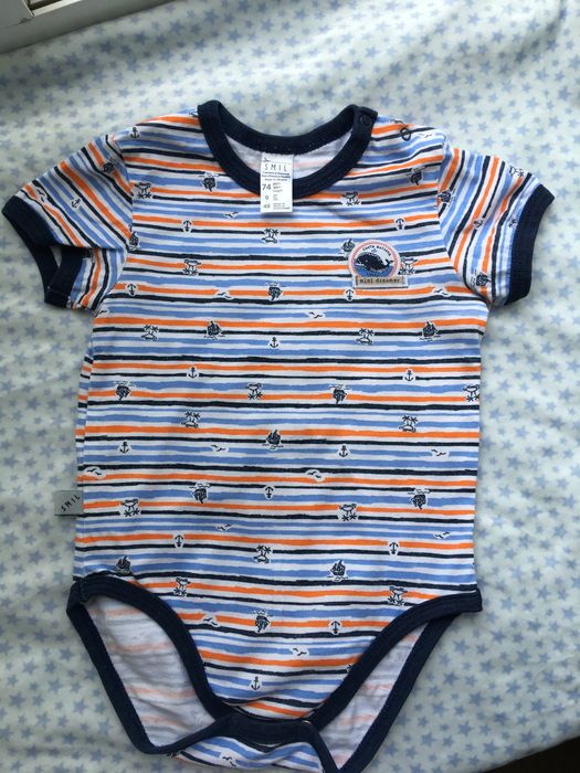 Бодики для мальчика 6-9 месяцев