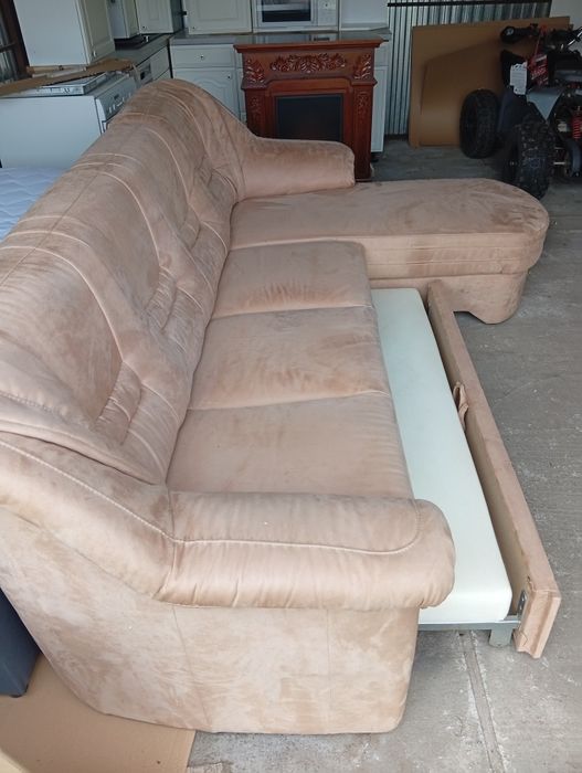 Narożnik, rogówka, sofa z funkcją spania