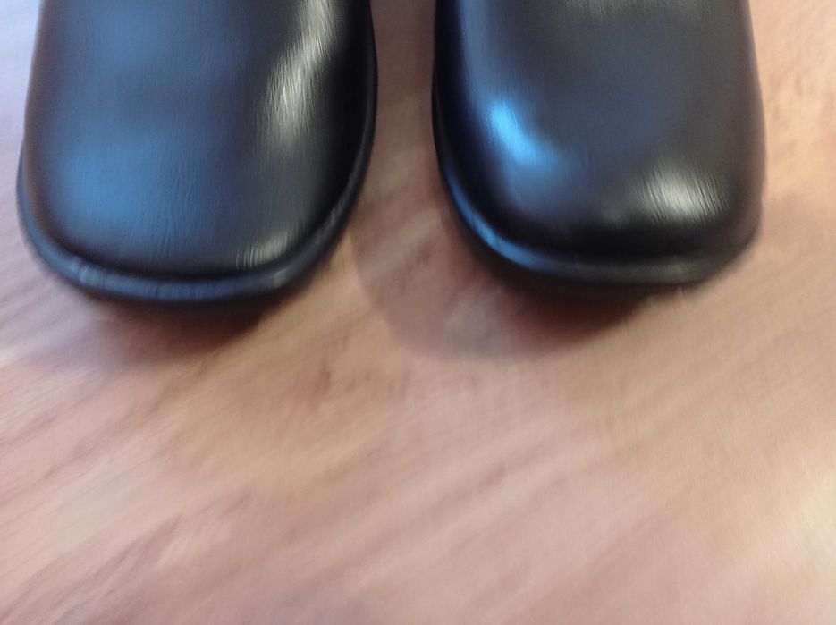 черные кожаные сабо клоги в отличном состоянии р. 37