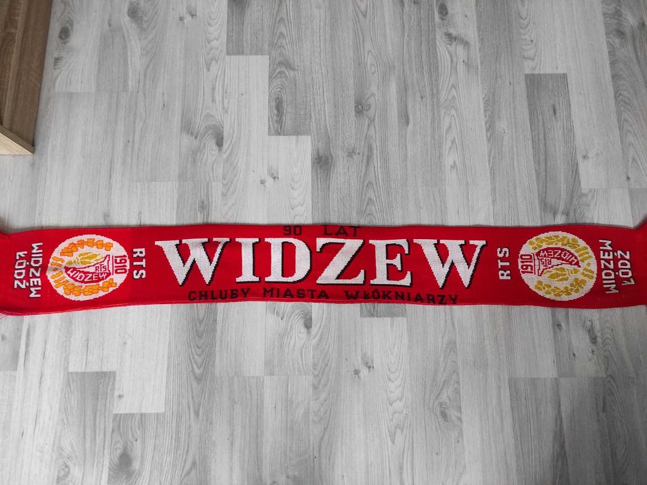 Szalik Widzew Łódź - 90 lat - UNIKAT