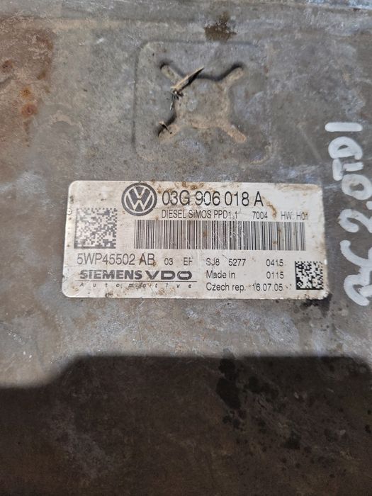 Komputer sterownik silnika vw passat b6 2.0TDI 2005r Siemens VDO