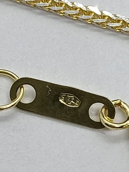 Łańcuszek lisi ogon ze złota, złoto pr 585