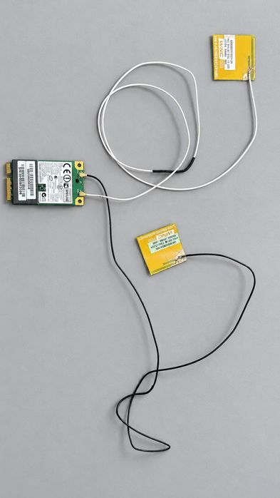 Placa Wi-Fi Atheros AR5B91 Toshiba + 2 antenas - Mini PCIe