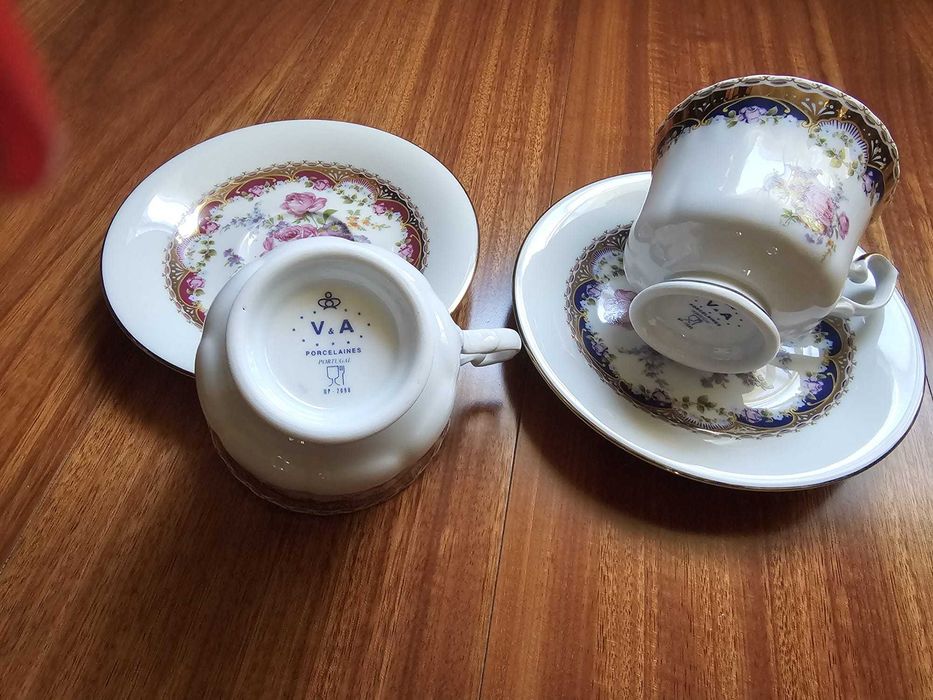 Conjunto de Chávenas de Chá V&A Porcelaines Portugal – Ref. 2058