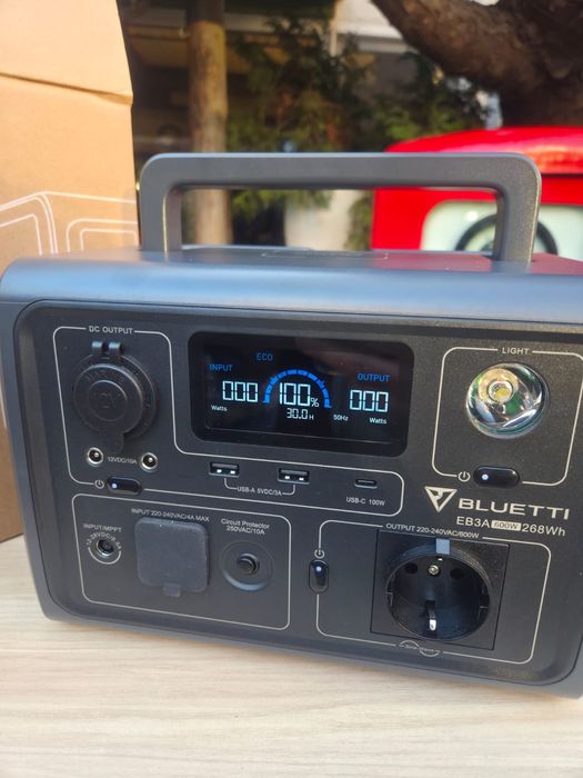 Портативна зарядна станція Bluetti EB3A, 600 Вт, 268 Вт*год