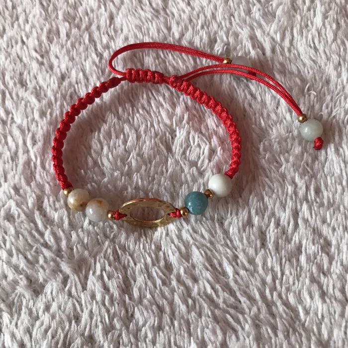 Bransoletka damska z amazonitem regulowana